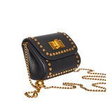 Mini Studded Crossbody - Black