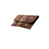 Exotic Leather Clutch - Coffee Brown