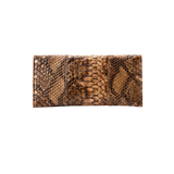 Exotic Leather Clutch - Coffee Brown