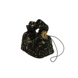 Celest Cloud Bag - Black & Gold