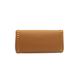 Slim Studded Clutch - Tan