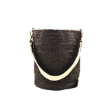 Raffia Bucket Bag Coffee Brown