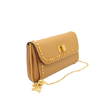 Slim Studded Clutch - Tan