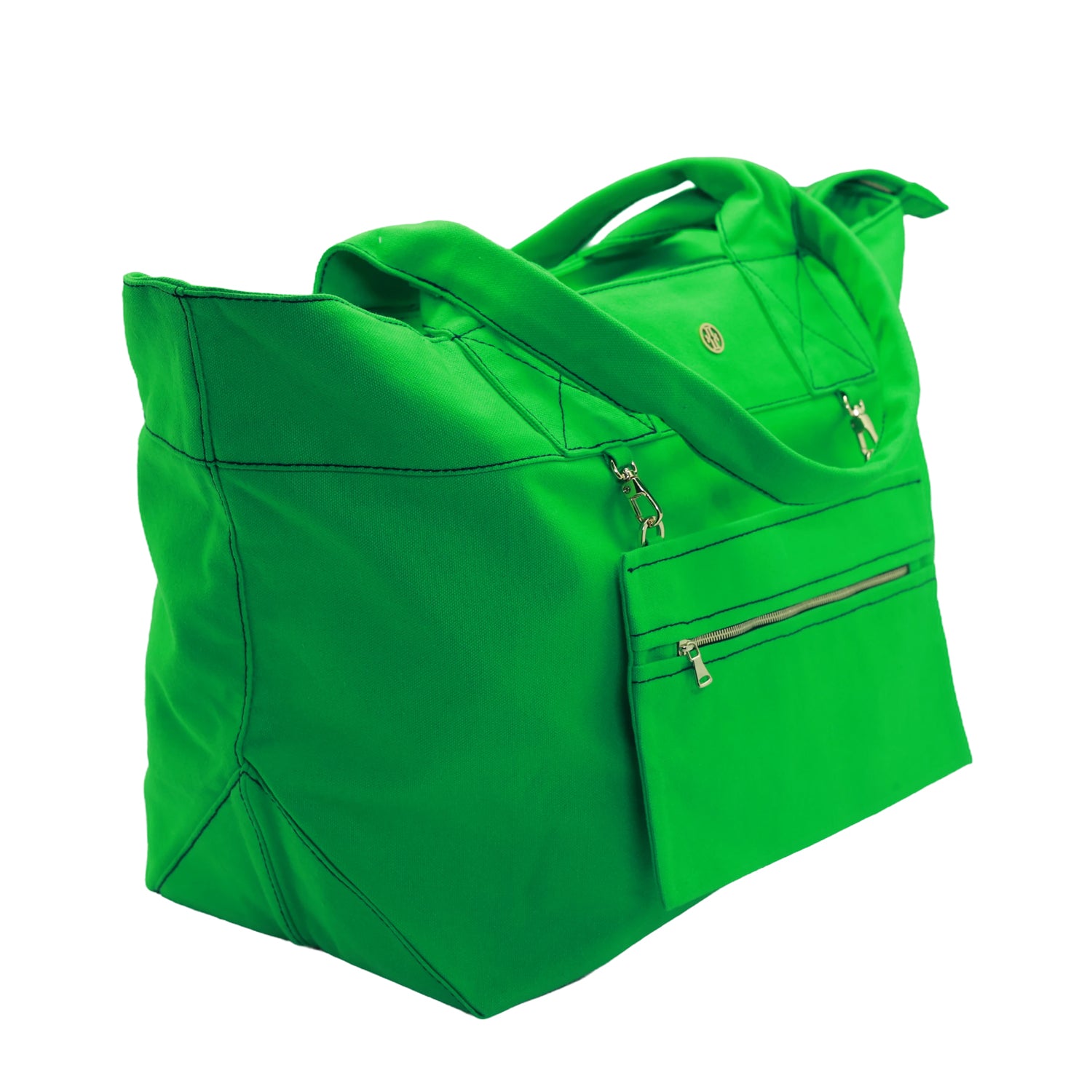 Canvas Weekender Tote - Kelly Green