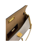Slim Studded Clutch - Mettalic Pewter