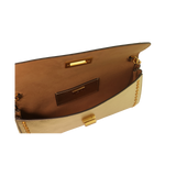 Slim Studded Clutch - Metallic Gold