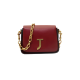 J Crossbody Bag - Burgundy Red