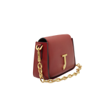 J Crossbody Bag - Burgundy Red