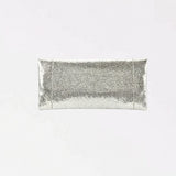 Foldover Silver Mettalic Clutch