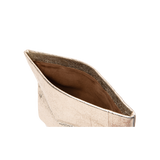 Foldover Champange Gold Mettalic Clutch