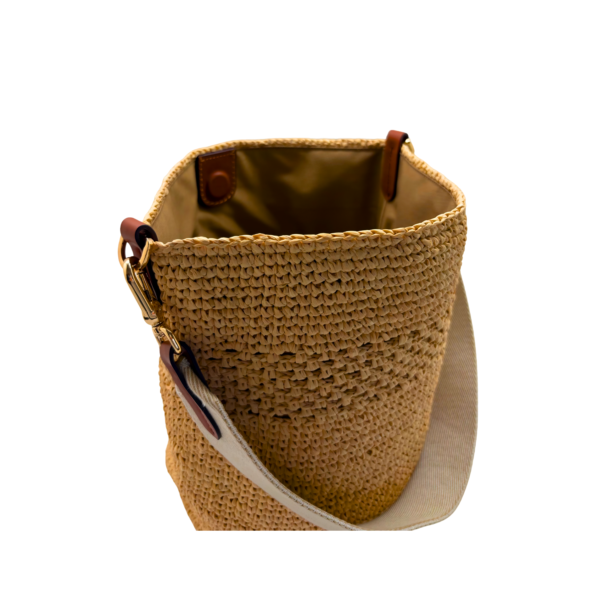 Raffia Bucket Bag Natural