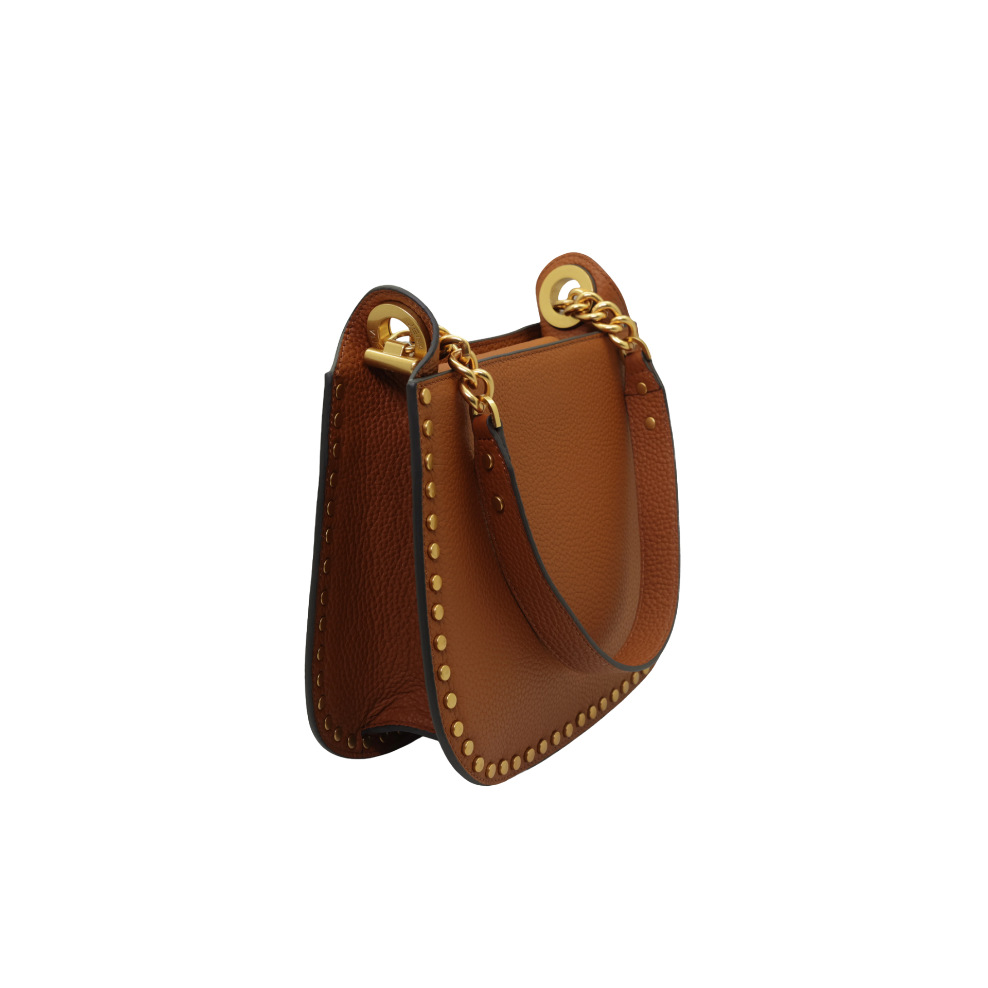 Studded Shoulder Bag - Tan