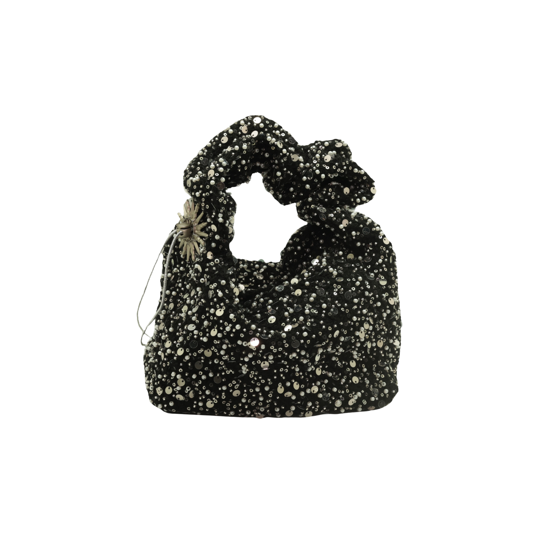 Celest Cloud Bag - Black & Silver
