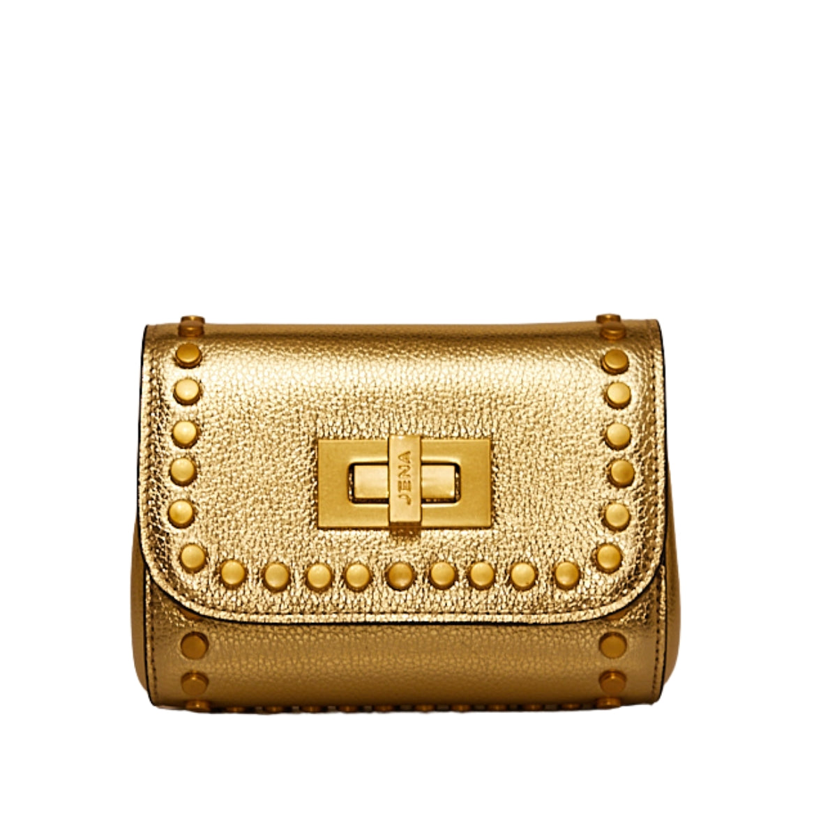 Mini Studded Crossbody - Metallic Gold