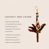 Raffia Coconut Tree Charm