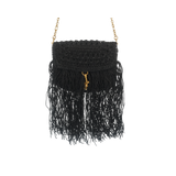 Raffia Crossbody - Black