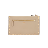 Studded Flat Clutch - Nude