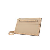 Studded Flat Clutch - Nude