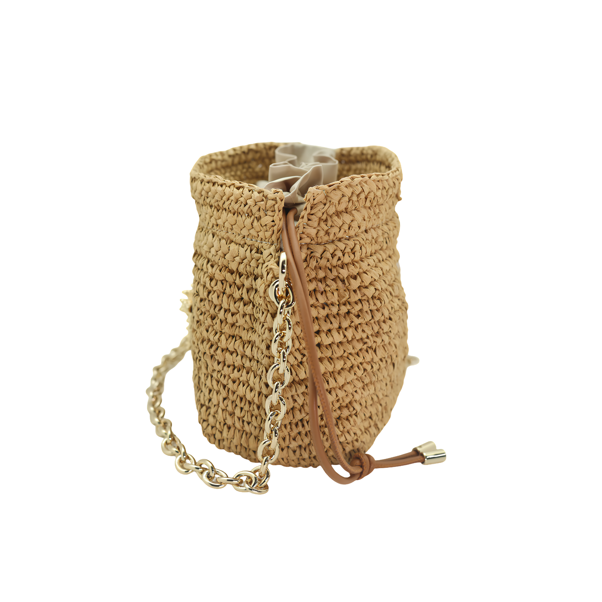 Raffia Bucket Bag - Natural