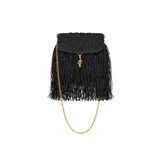 Raffia Crossbody - Black