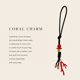 Coral Bag Charm
