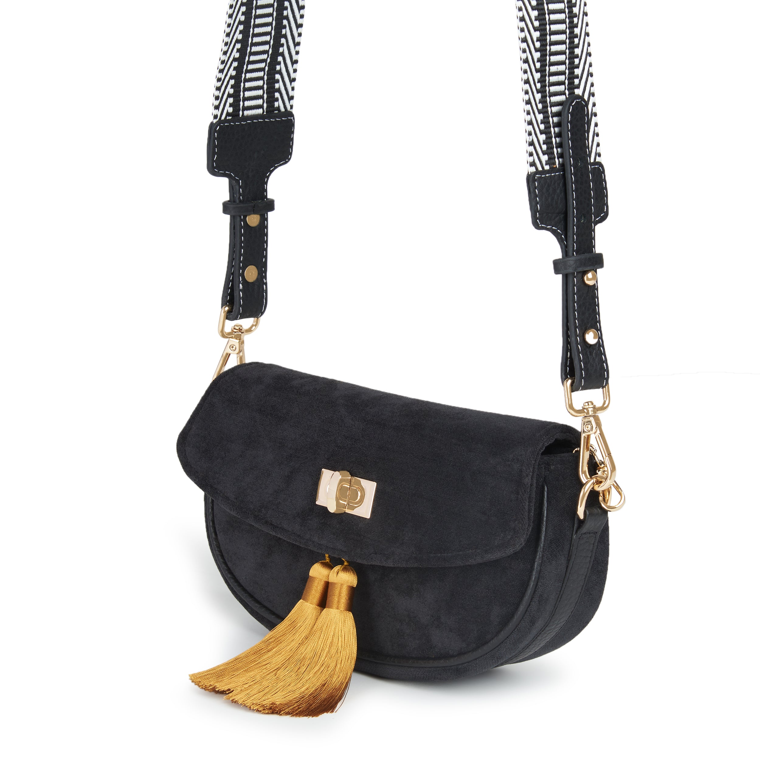 Velvet Crossbody small - Black