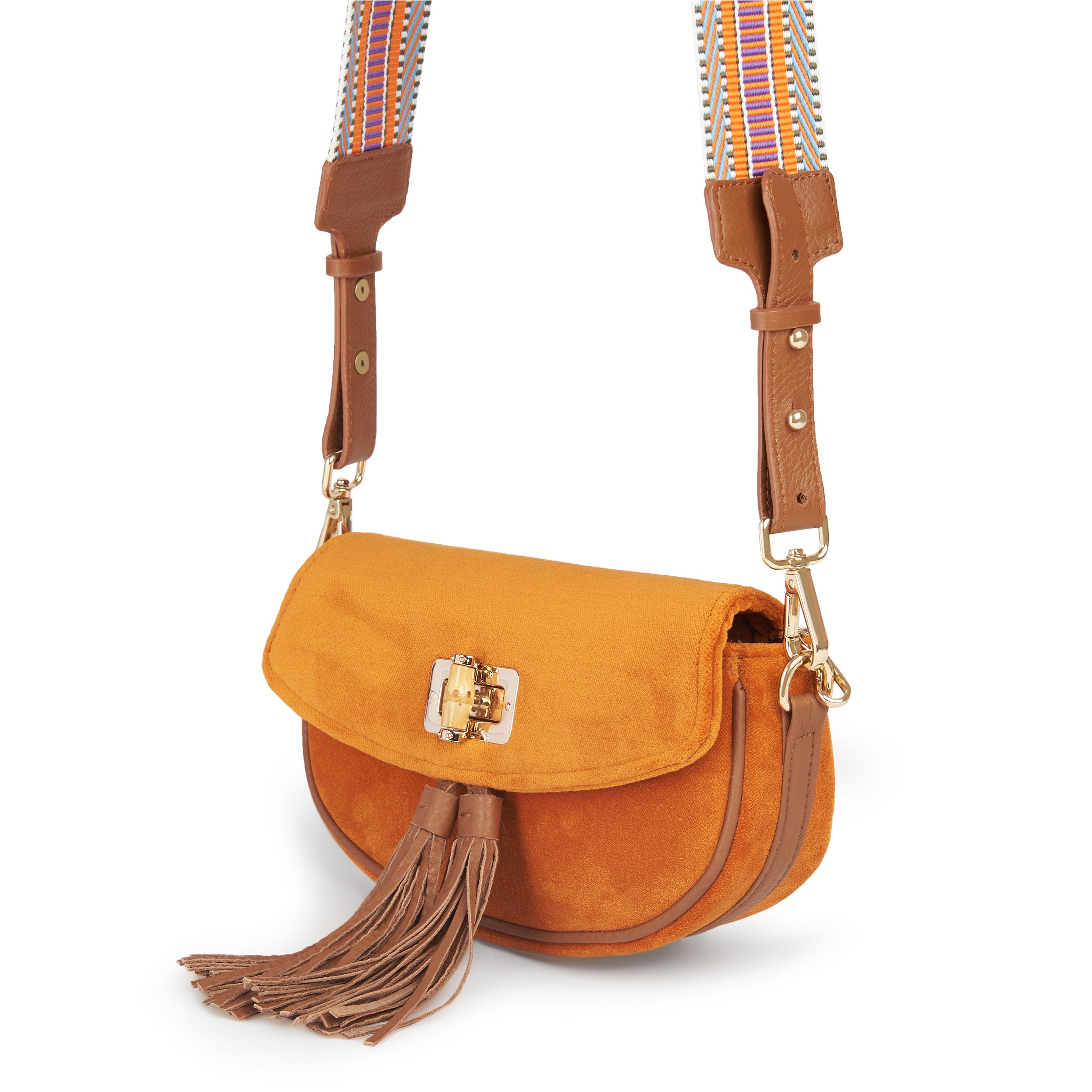Velvet Crossbody small - Burnt Orange